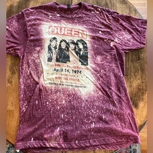 QUEEN Bleached Band Tee - XXL